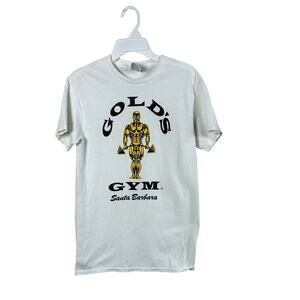 Gold’s Gym Santa Barbara White Tee size S